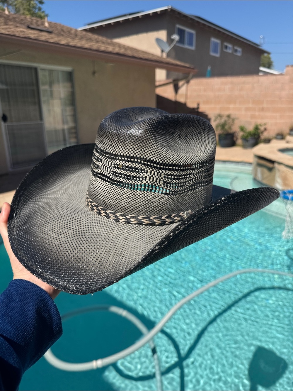 Bullhide Gray Woven Straw Cowboy Hat